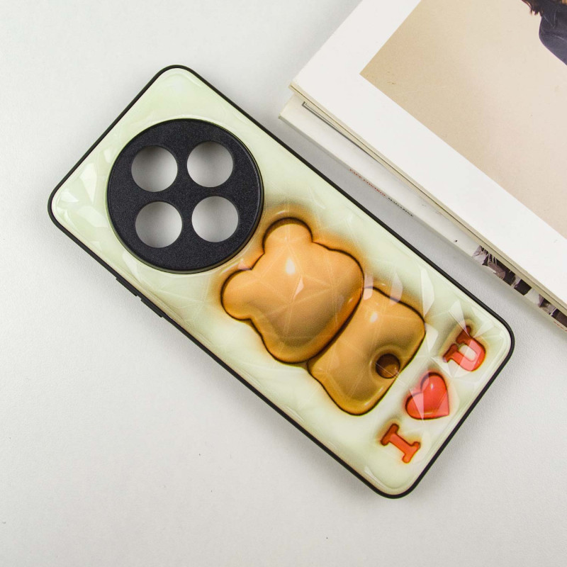 TPU+PC чехол Prisma Fluffie Full Camera для Xiaomi Redmi 14C / Poco C75 с креативным принтом на картинке №3