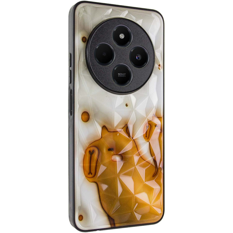 TPU+PC чехол Prisma Fluffie Full Camera для Xiaomi Redmi 14C / Poco C75 с креативным принтом на картинке №1