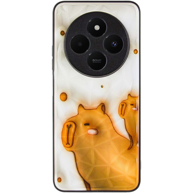 TPU+PC чехол Prisma Fluffie Full Camera для Xiaomi Redmi 14C / Poco C75 с креативным принтом на картинке №2