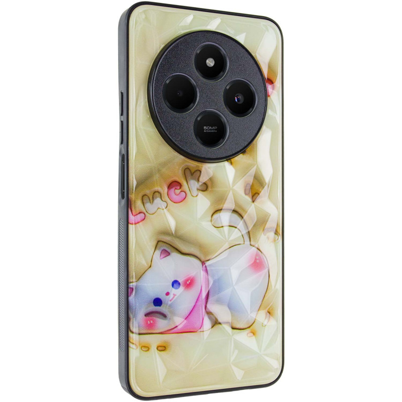 TPU+PC чехол Prisma Fluffie Full Camera для Xiaomi Redmi 14C / Poco C75 с креативным принтом на картинке №1