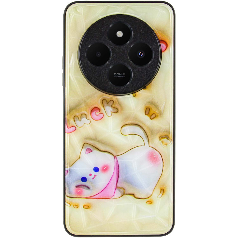 TPU+PC чехол Prisma Fluffie Full Camera для Xiaomi Redmi 14C / Poco C75 с креативным принтом на картинке №2