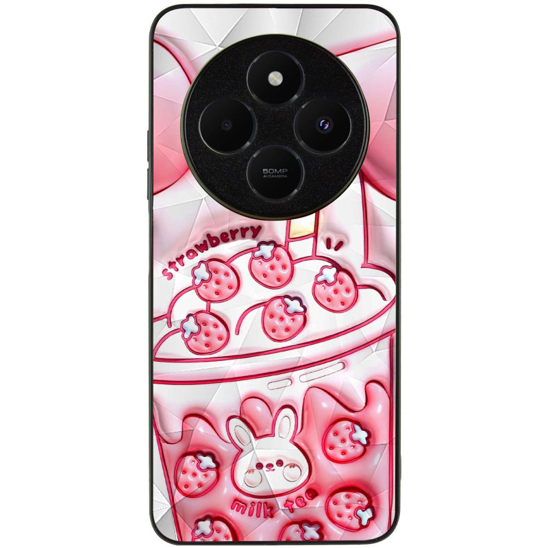 TPU+PC чехол Prisma Fluffie Full Camera для Xiaomi Redmi 14C / Poco C75 с креативным принтом на картинке №2