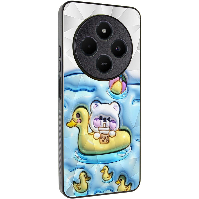 TPU+PC чехол Prisma Fluffie Full Camera для Xiaomi Redmi 14C / Poco C75 с креативным принтом на картинке №1