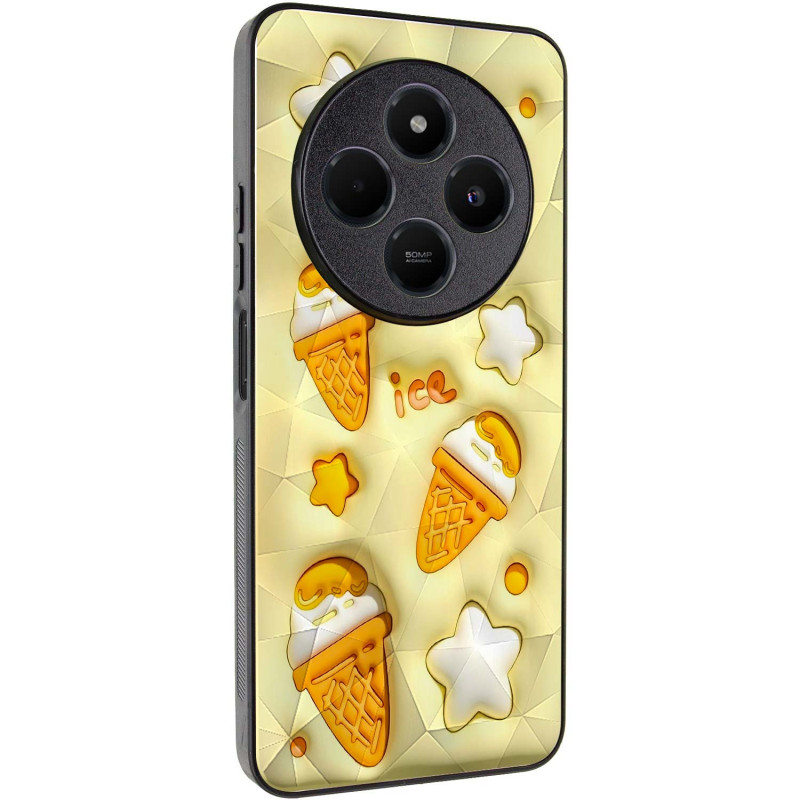 TPU+PC чехол Prisma Fluffie Full Camera для Xiaomi Redmi 14C / Poco C75 с креативным принтом на картинке №1