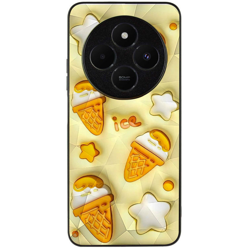 TPU+PC чехол Prisma Fluffie Full Camera для Xiaomi Redmi 14C / Poco C75 с креативным принтом на картинке №2