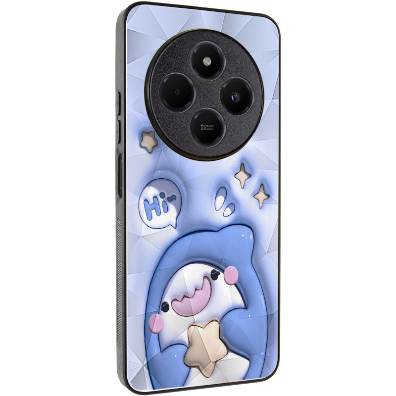 TPU+PC чехол Prisma Fluffie Full Camera для Xiaomi Redmi 14C / Poco C75 с креативным принтом на картинке №1