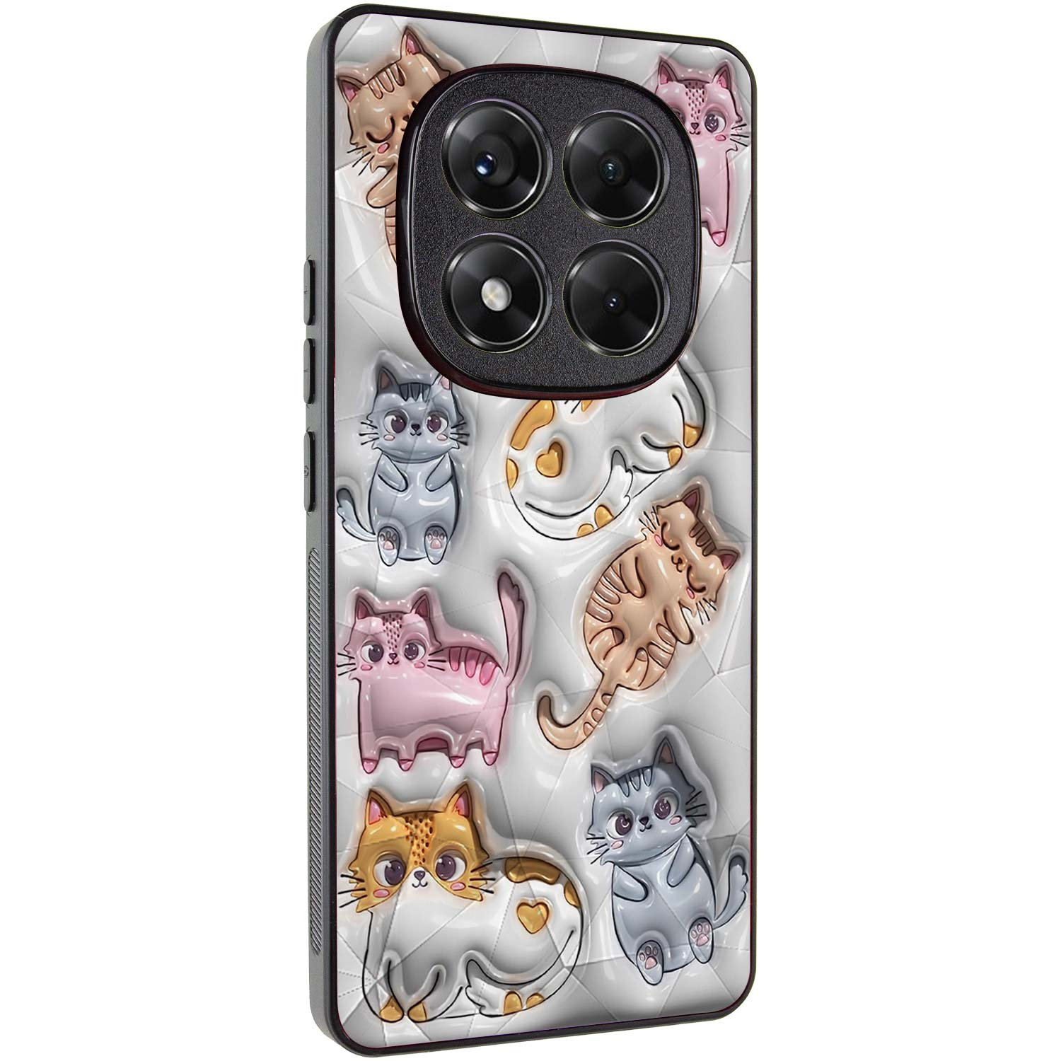 TPU+PC чохол Prisma Fluffie для Xiaomi Redmi Note 14 Pro 5G, Kittens, TPU+PC, купити оптом з доставкою