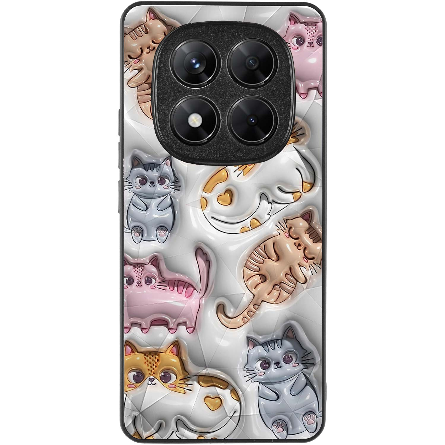 TPU+PC чохол Prisma Fluffie для Xiaomi Redmi Note 14 Pro 5G, Kittens 1, TPU+PC, купити оптом з доставкою