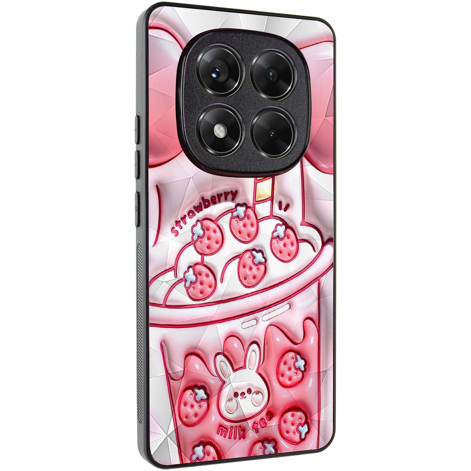 TPU+PC чохол Prisma Fluffie для Xiaomi Redmi Note 14 Pro 5G, Strawberry, TPU+PC, купити оптом з доставкою