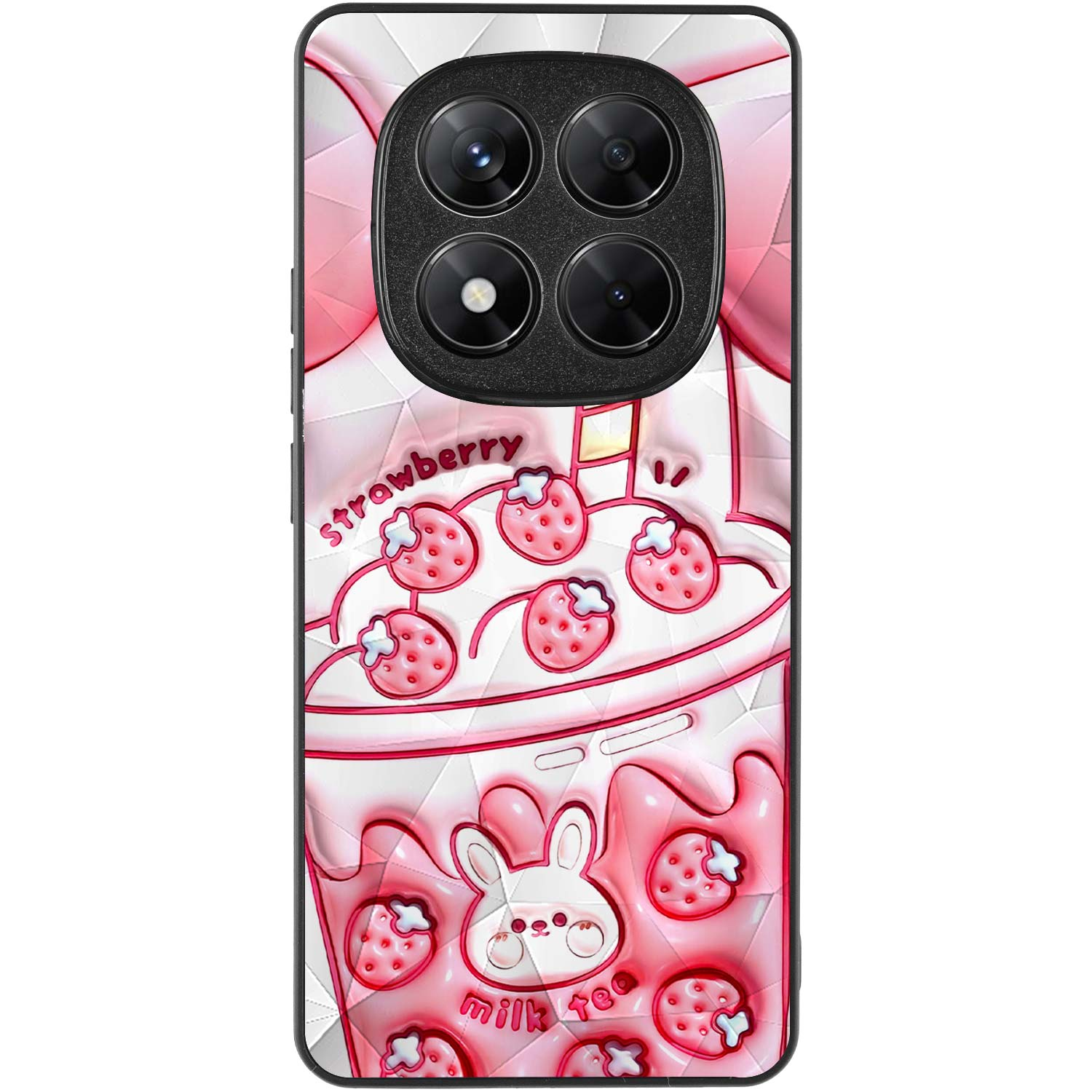 TPU+PC чохол Prisma Fluffie для Xiaomi Redmi Note 14 Pro 5G, Strawberry 1, TPU+PC, купити оптом з доставкою