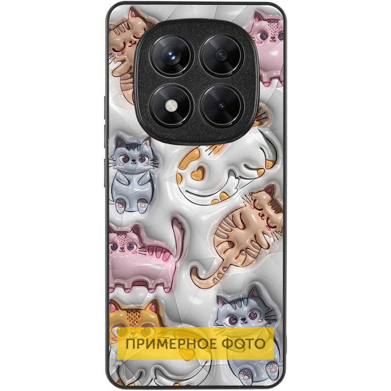 TPU+PC чехол Prisma Fluffie Full Camera для Xiaomi Redmi Note 14 4G (Int. version) с креативным принтом на картинке №2
