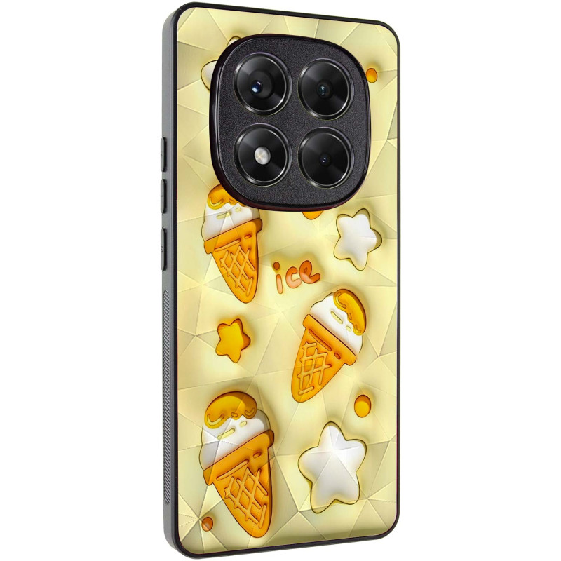 TPU+PC чехол Prisma Fluffie Full Camera для Xiaomi Redmi Note 14 Pro 4G с креативным принтом на картинке №1