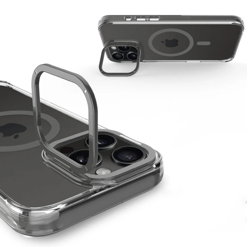 Кристально прозрачный чехол Space Case Apex with MagSafe для Apple iPhone 13 Pro Max (6.7) | TPU+PC на картинке №5