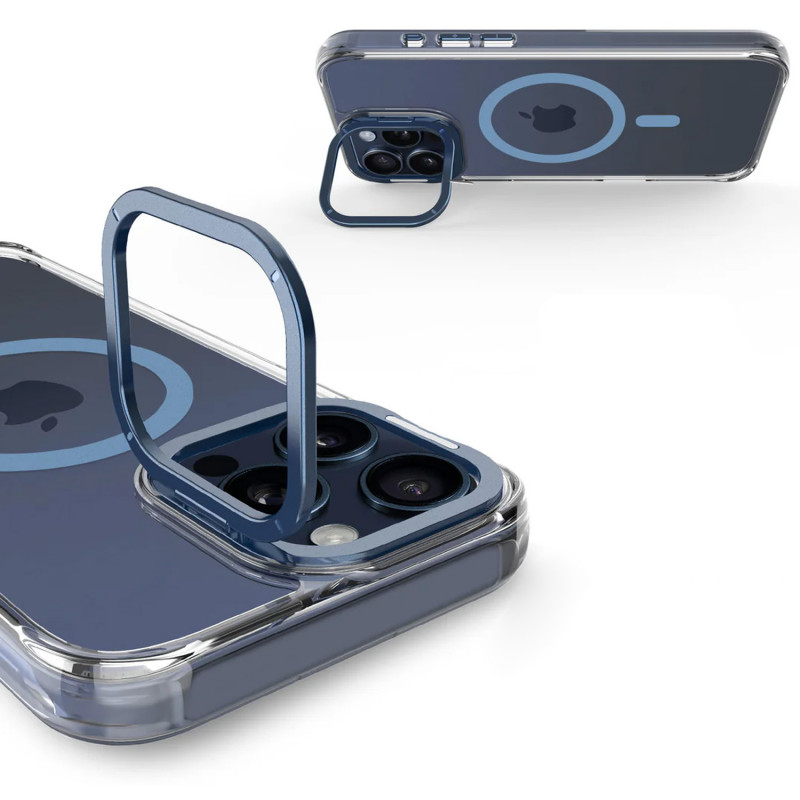 Кристально прозрачный чехол Space Case Apex with MagSafe для Apple iPhone 15 Pro (6.1) | TPU+PC на картинке №6