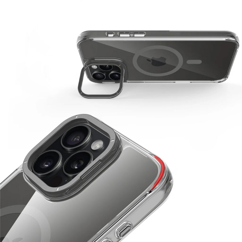 Кристально прозрачный чехол Space Case Apex with MagSafe для Apple iPhone 16 Pro (6.3) | TPU+PC на картинке №3