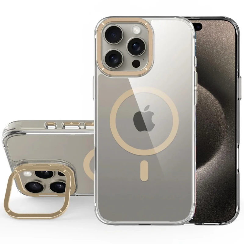 Чохол TPU Space Case Apex with MagSafe для Apple iPhone 16 Pro Max (6.9"), Gold, TPU, купити оптом з доставкою