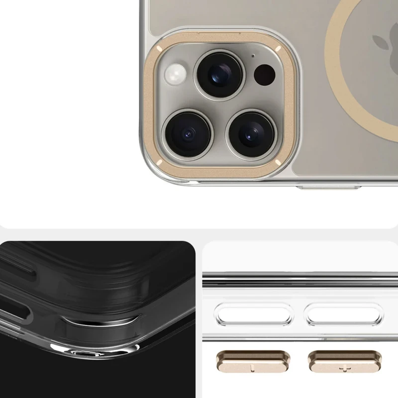 Чохол TPU Space Case Apex with MagSafe для Apple iPhone 16 Pro Max (6.9"), Gold 4, TPU, купити оптом з доставкою