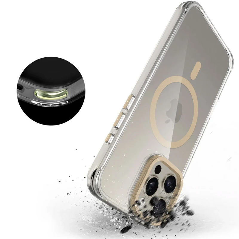Чохол TPU Space Case Apex with MagSafe для Apple iPhone 16 Pro Max (6.9"), Gold 6, TPU, купити оптом з доставкою