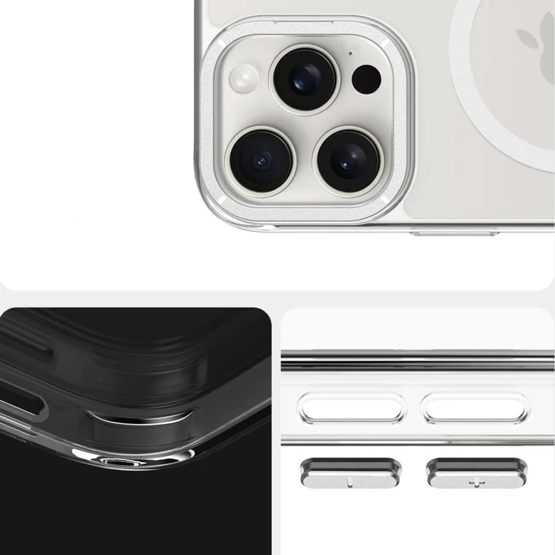 Чохол TPU Space Case Apex with MagSafe для Apple iPhone 16 Pro Max (6.9"), Silver 3, TPU, купити оптом з доставкою