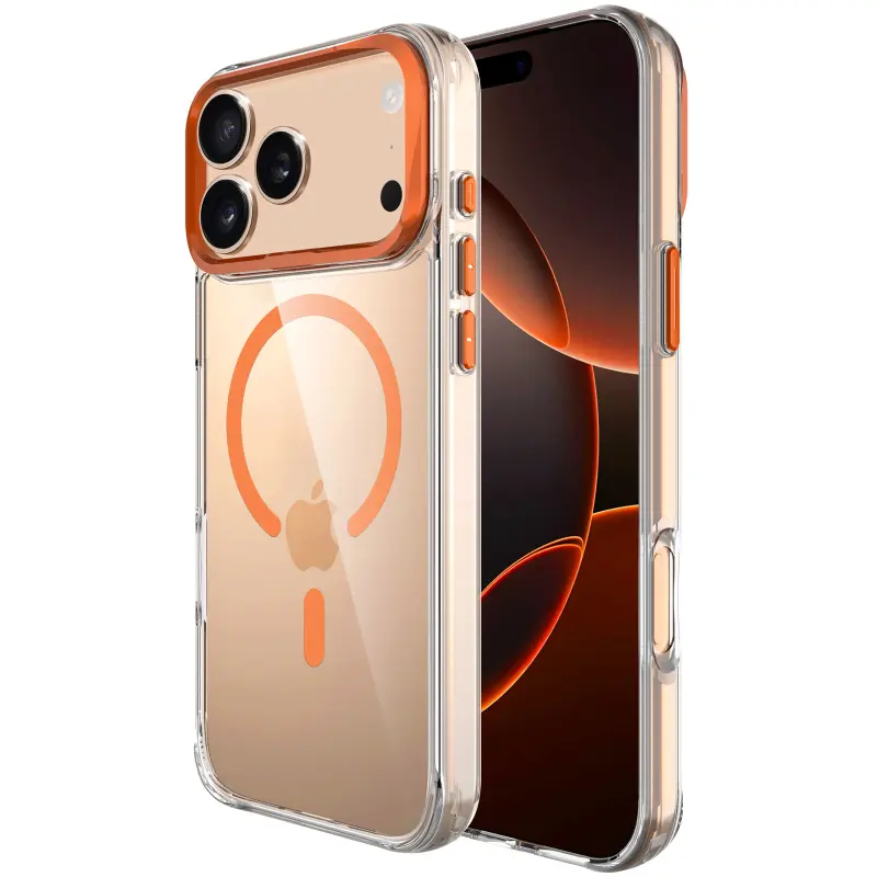 Чохол TPU Space Case Apex with MagSafe для Apple iPhone 17 Pro (6.3"), Papaya, TPU, купити оптом з доставкою