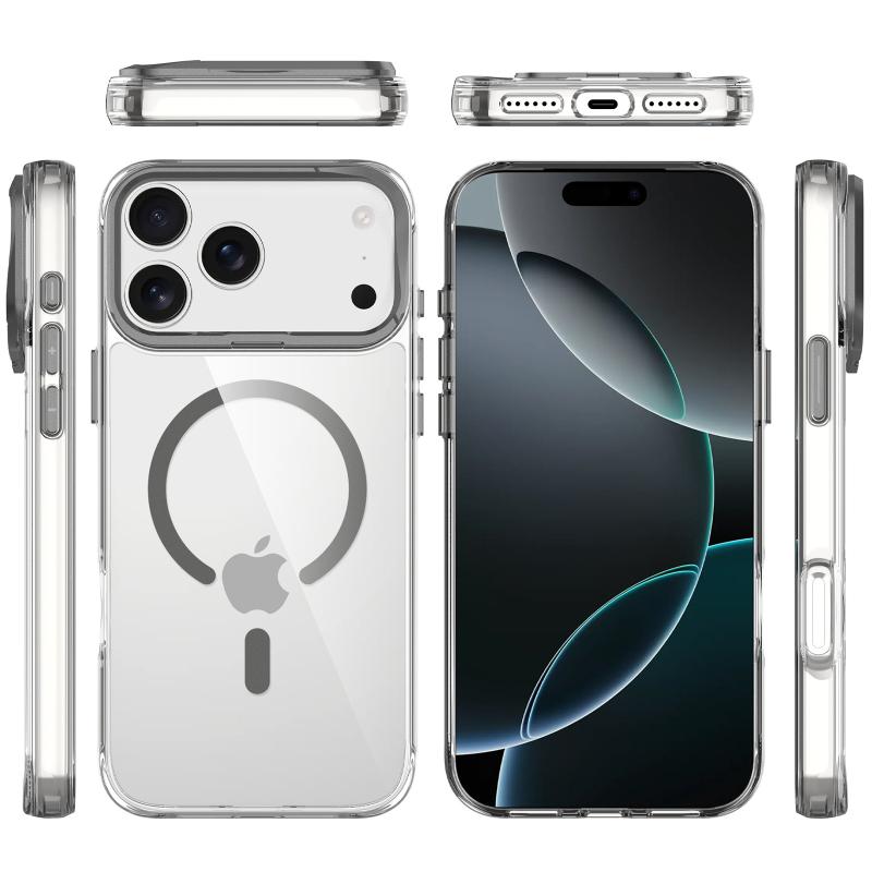 Кристально прозрачный чехол Space Case Apex with MagSafe для Apple iPhone 17 Pro Max (6.9) | TPU+PC на картинке №4
