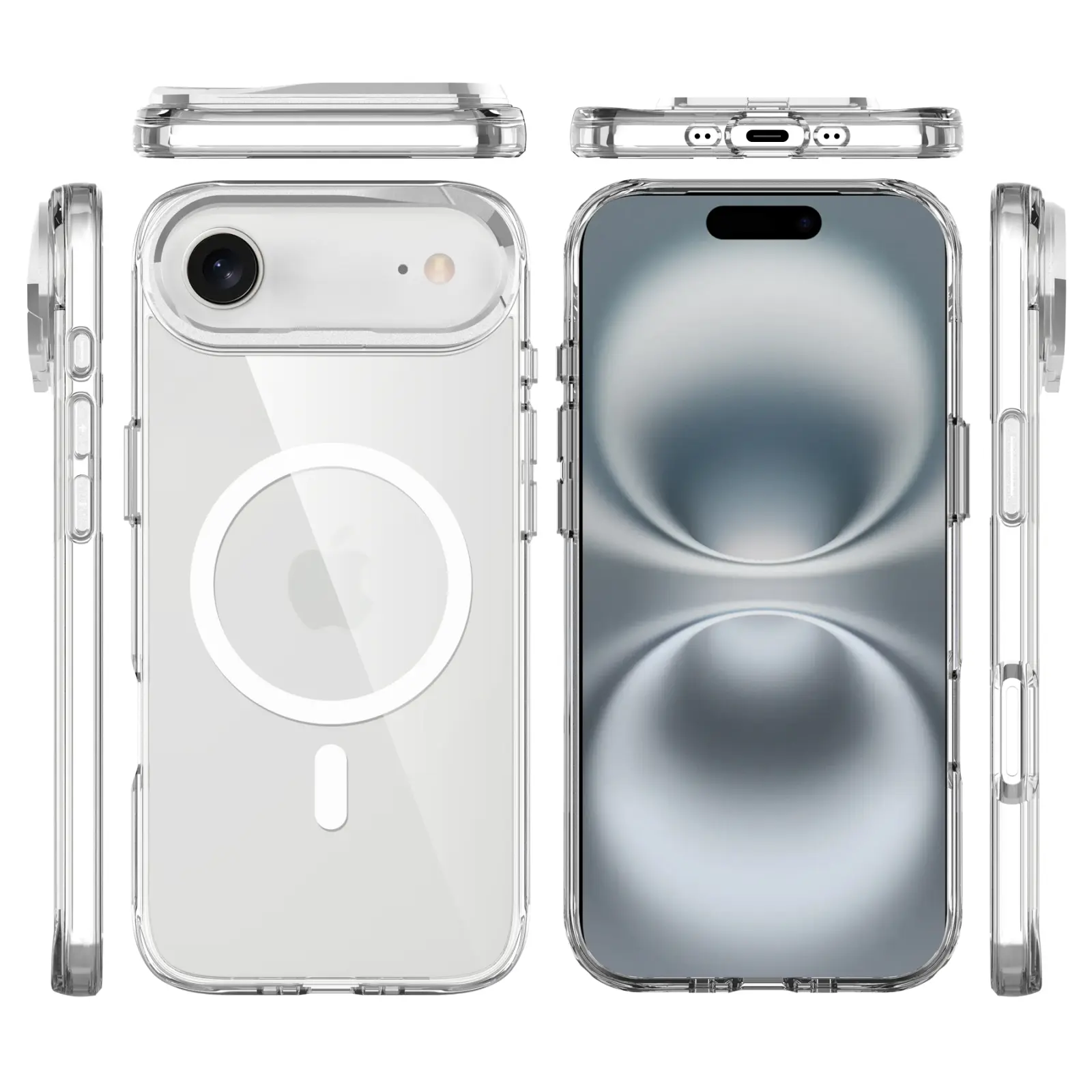 Чехол TPU Space Case Apex with MagSafe для Apple iPhone 17 Air (6.5"), Silver 3, TPU, купить оптом с доставкой