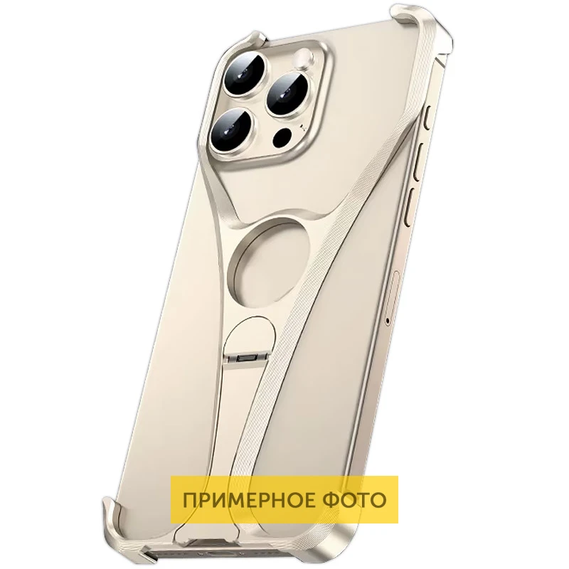 Чехол Bumper Y для Apple iPhone 15 / 16 (6.1"), Desert titanium, Металл, купить оптом с доставкой