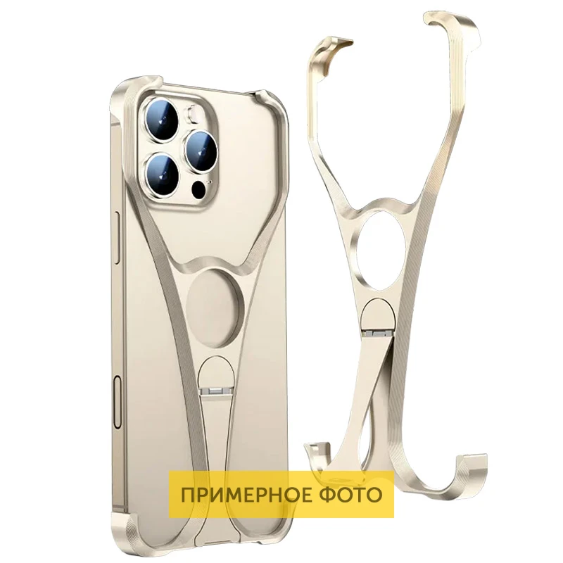 Чехол Bumper Y для Apple iPhone 15 / 16 (6.1"), Desert titanium 1, Металл, купить оптом с доставкой