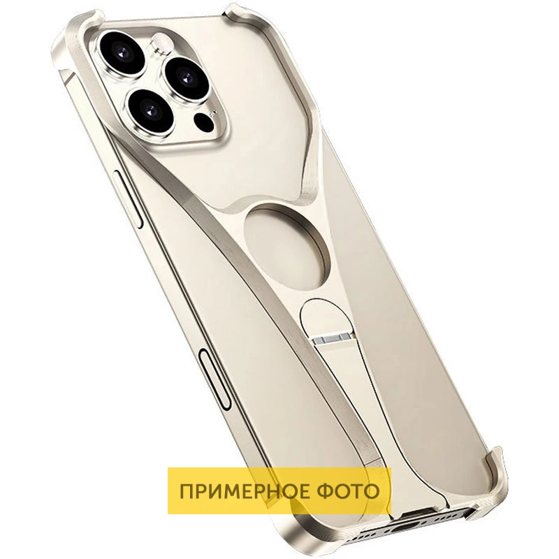 Чехол Bumper Y для Apple iPhone 15 / 16 (6.1"), Desert titanium 2, Металл, купить оптом с доставкой