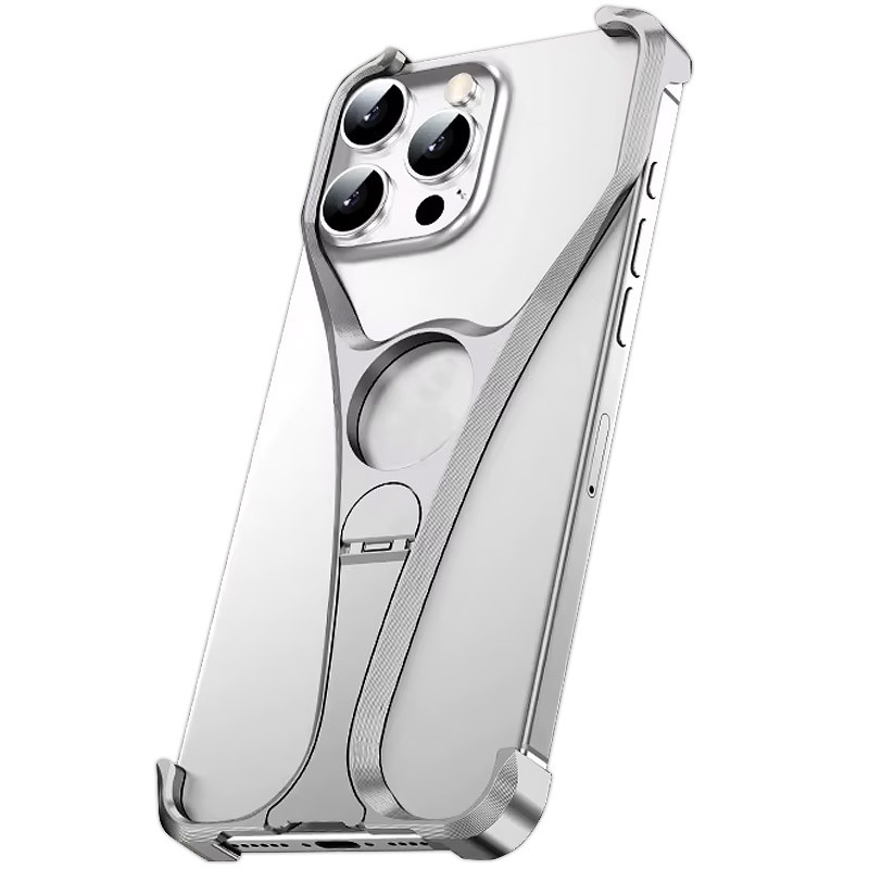 Преміальний металевий бампер-екзоскелет Bumper Y для Apple iPhone 15 Pro (6.1) |Алюмінієвий сплав| на малюнкі №1