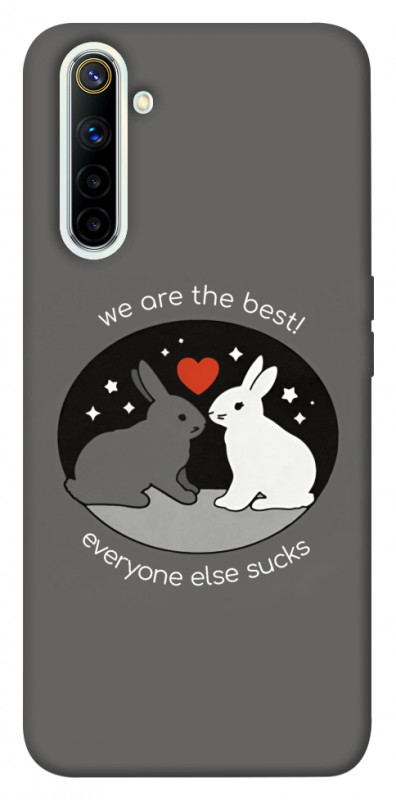 Чехол itsPrint Rabbits для Realme 6, любовь, купить оптом с доставкой