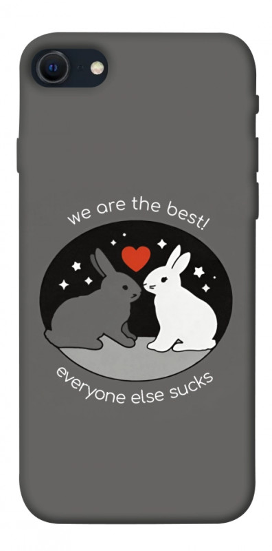 Чехол itsPrint Rabbits для Apple iPhone SE (2020), любовь, купить оптом с доставкой