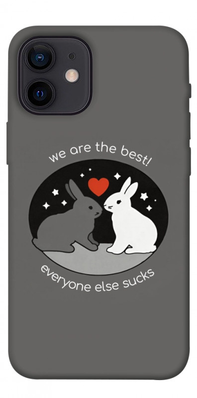 Чехол itsPrint Rabbits для Apple iPhone 12 mini (5.4"), любовь, купить оптом с доставкой