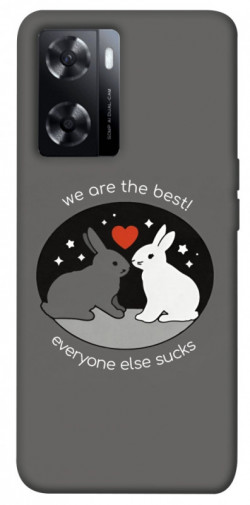 Чохол itsPrint Rabbits для Oppo A57s