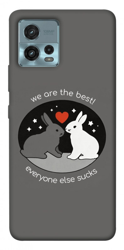 Чехол itsPrint Rabbits для Motorola Moto G72, любовь, купить оптом с доставкой