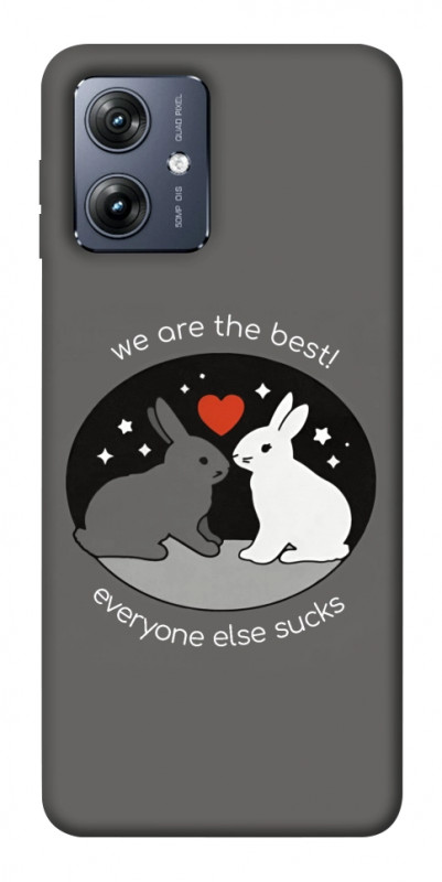 Чехол itsPrint Rabbits для Motorola Moto G54, любовь, купить оптом с доставкой