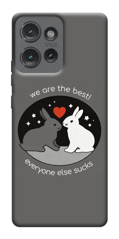 Чехол itsPrint Rabbits для Motorola Edge 50, любовь, купить оптом с доставкой