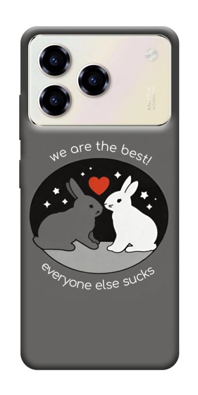 Чехол itsPrint Rabbits для ZTE Blade A76, любовь, купить оптом с доставкой