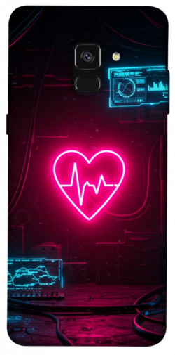 Чохол itsPrint Neon heart для Samsung A530 Galaxy A8 (2018)