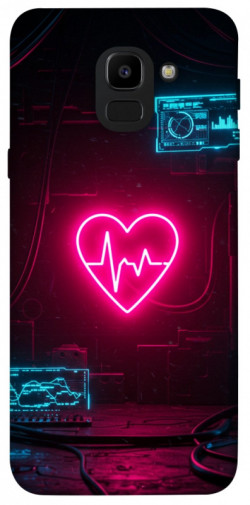 Чехол itsPrint Neon heart для Samsung J600F Galaxy J6 (2018)