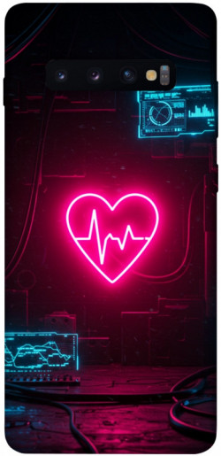Чехол itsPrint Neon heart для Samsung Galaxy S10+