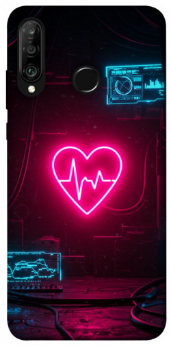 Чехол itsPrint Neon heart для Huawei P30 lite
