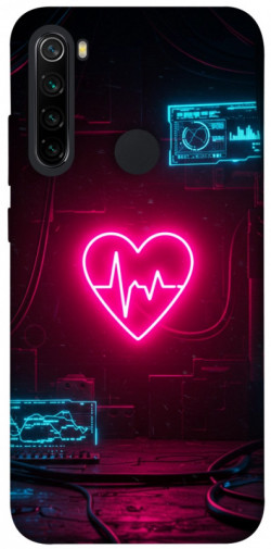 Чехол itsPrint Neon heart для Xiaomi Redmi Note 8