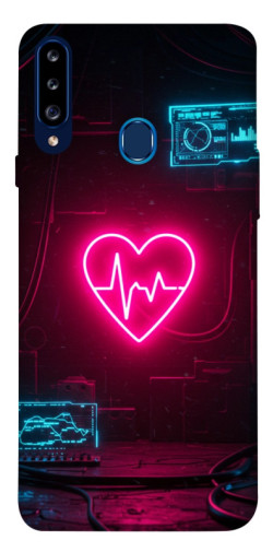 Чехол itsPrint Neon heart для Samsung Galaxy A20s