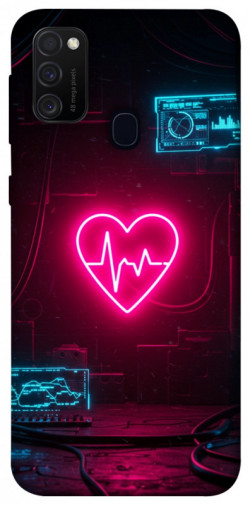 Чохол itsPrint Neon heart для Samsung Galaxy M30s / M21