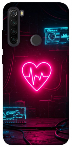 Чехол itsPrint Neon heart для Xiaomi Redmi Note 8T