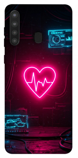 Чехол itsPrint Neon heart для Samsung Galaxy A21