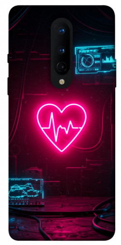 Чехол itsPrint Neon heart для OnePlus 8