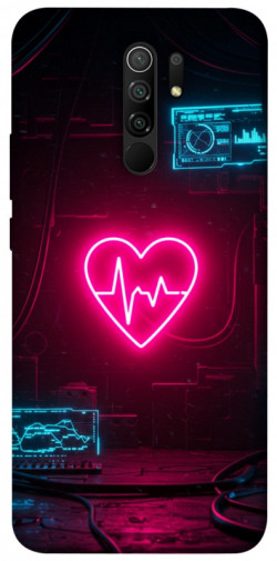 Чехол itsPrint Neon heart для Xiaomi Redmi 9