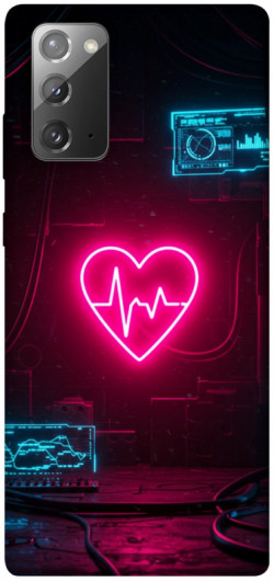 Чехол itsPrint Neon heart для Samsung Galaxy Note 20